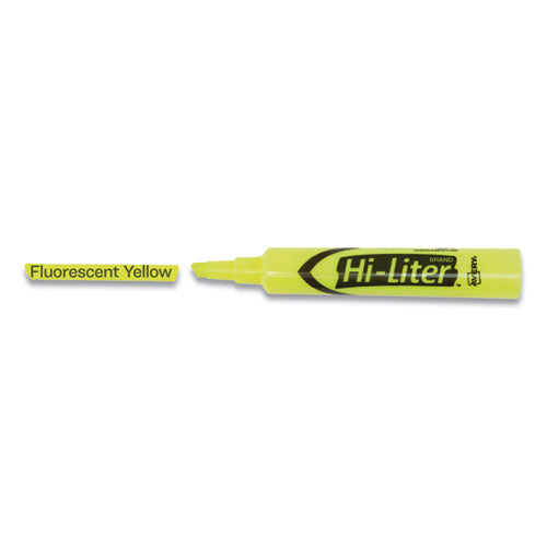 Hi-liter Desk-style Highlighters, Chisel Tip, Fluorescent Yellow, 200-box