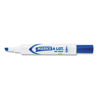 Marks A Lot Desk-style Dry Erase Marker, Broad Chisel Tip, Blue