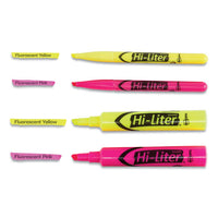Hi-liter Desk-style Highlighters, Chisel-bullet Tip, Assorted Colors, 24-pack
