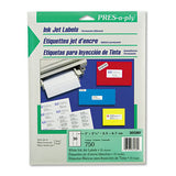 Labels, Laser Printers, 1 X 2.63, White, 30-sheet, 100 Sheets-box