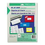 Labels, Laser Printers, 1.33 X 4, White, 14-sheet, 100 Sheets-box