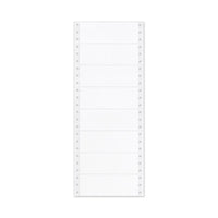 Dot Matrix Printer Mailing Labels, Pin-fed Printers, 1.44 X 4, White, 5,000-box