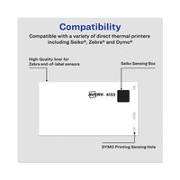 Multipurpose Thermal Labels, 2.13 X 4, White, 140-roll