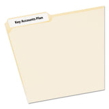 Ecofriendly Permanent File Folder Labels, 0.66 X 3.44, White, 30-sheet, 50 Sheets-pack