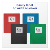 Two-pocket Folder, Prong Fastener, Letter, 1-2" Capacity, Red, 25-box