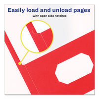 Two-pocket Folder, 40-sheet Capacity, Red, 25-box