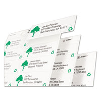 Ecofriendly Mailing Labels, Inkjet-laser Printers, 2 X 4, White, 10-sheet, 100 Sheets-pack