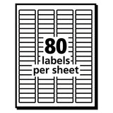 Ecofriendly Mailing Labels, Inkjet-laser Printers, 0.5 X 1.75, White, 80-sheet, 100 Sheets-pack