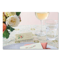 Small Textured Tent Cards, White, 1 7-16 X 3 3-4, 6 Cards-sheet, 150-box