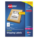 Shipping Labels W- Trueblock Technology, Laser Printers, 5.5 X 8.5, White, 2-sheet, 100 Sheets-box