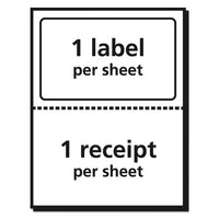 Shipping Labels With Paper Receipt And Trueblock Technology, Inkjet-laser Printers, 5.06 X 7.63, White, 50-pack