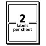 Printable Adhesive Name Badges, 3.38 X 2.33, Red Border, 100-pack