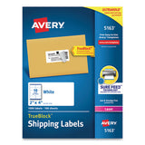 Shipping Labels W- Trueblock Technology, Laser Printers, 2 X 4, White, 10-sheet, 100 Sheets-box