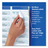 Easy Peel White Address Labels W- Sure Feed Technology, Laser Printers, 0.66 X 1.75, White, 60-sheet, 25 Sheets-pack