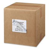 Shipping Labels W- Trueblock Technology, Laser Printers, 3.33 X 4, White, 6-sheet, 25 Sheets-pack