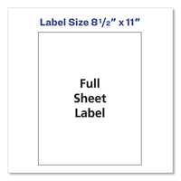 Shipping Labels With Trueblock Technology, Laser Printers, 8.5 X 11, White, 25-pack