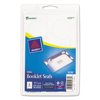 Printable Mailing Seals, 1.5" Dia., White, 6-sheet, 40 Sheets-pack