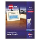 Note Cards, Laser Printer, 4 1-4 X 5 1-2, Uncoated White, 60-pack With Envelopes