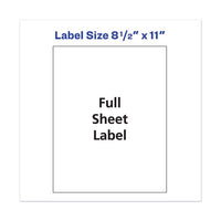 Copier Mailing Labels, Copiers, 8.5 X 11, White, 100-box