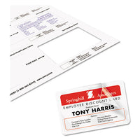 Laminated Laser-inkjet Id Cards, 2 1-4 X 3 1-2, White, 30-box