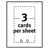 Large Rotary Cards, Laser-inkjet, 3 X 5, 3 Cards-sheet, 150 Cards-box