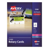 Large Rotary Cards, Laser-inkjet, 3 X 5, 3 Cards-sheet, 150 Cards-box