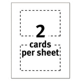 Postcards For Laser Printers, 4 X 6, Uncoated White, 2-sheet, 100-box