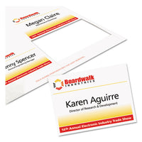 Name Badge Insert Refills, Horizontal-vertical, 3 X 4, White, 300-box