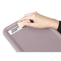 Erasable Id Labels, Inkjet-laser Printers, 0.88 X 2.88, White, 8-sheet, 10 Sheets-pack