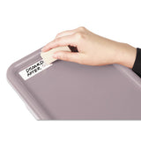 Erasable Id Labels, Inkjet-laser Printers, 0.88 X 2.88, White, 8-sheet, 10 Sheets-pack