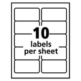 Repositionable Shipping Labels W-sure Feed, Inkjet-laser, 2 X 4, White, 1000-box