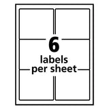 Repositionable Shipping Labels W-surefeed, Laser, 3 1-3 X 4, White, 600-box