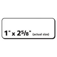 Repositionable Address Labels W-surefeed, Inkjet-laser, 1 X 2 5-8, White, 750-bx