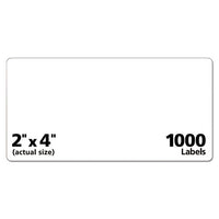 Repositionable Address Labels W-sure Feed, Inkjet-laser, 2 X 4, White, 250-box