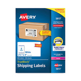 Shipping Labels With Trueblock Technology, Laser Printers,  2.5 X 4, White, 8-sheet, 100 Sheets-pack