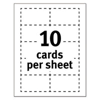 Clean Edge Business Card Value Pack, Laser, 2 X 3 1-2, White, 2000-box