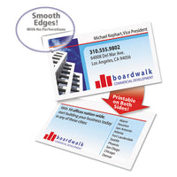 Clean Edge Business Cards, Laser, 2 X 3 1-2, White, 200-pack