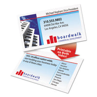 Clean Edge Business Cards, Laser, 2 X 3 1-2, White, 400-box