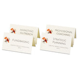 Small Tent Card, Ivory, 2 X 3 1-2, 4 Cards-sheet, 160-box