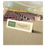 Large Embossed Tent Card, Ivory, 3 1-2 X 11, 1 Card-sheet, 50-box
