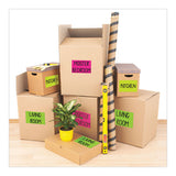 High-visibility Permanent Laser Id Labels, 5 1-2 X 8 1-2, Neon Magenta, 200-box