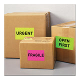 High-visibility Permanent Laser Id Labels, 5 1-2 X 8 1-2, Neon Magenta, 200-box