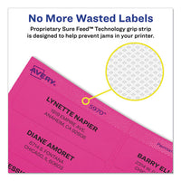 High-visibility Permanent Laser Id Labels, 2 X 4, Neon Assorted, 500-box