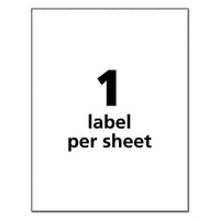 Ultraduty Ghs Chemical Waterproof And Uv Resistant Labels, 8.5 X 11, White, 50-box