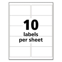 Ultraduty Ghs Chemical Waterproof And Uv Resistant Labels, 2 X 4, White, 10-sheet, 50 Sheets-box