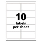 Ultraduty Ghs Chemical Waterproof And Uv Resistant Labels, 2 X 4, White, 10-sheet, 50 Sheets-box
