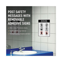 Surface Safe Removable Label Safety Signs, Inkjet-laser Printers, 5 X 7, White, 2-sheet, 15 Sheets-pack