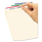 Removable File Folder Labels With Sure Feed Technology, 0.66 X 3.44, White, 30-sheet, 25 Sheets-pack