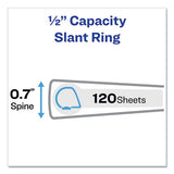 Framed View Heavy-duty Binders, 3 Rings, 0.5" Capacity, 11 X 8.5, Black
