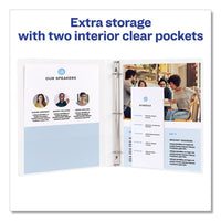 Framed View Heavy-duty Binders, 3 Rings, 0.5" Capacity, 11 X 8.5, White